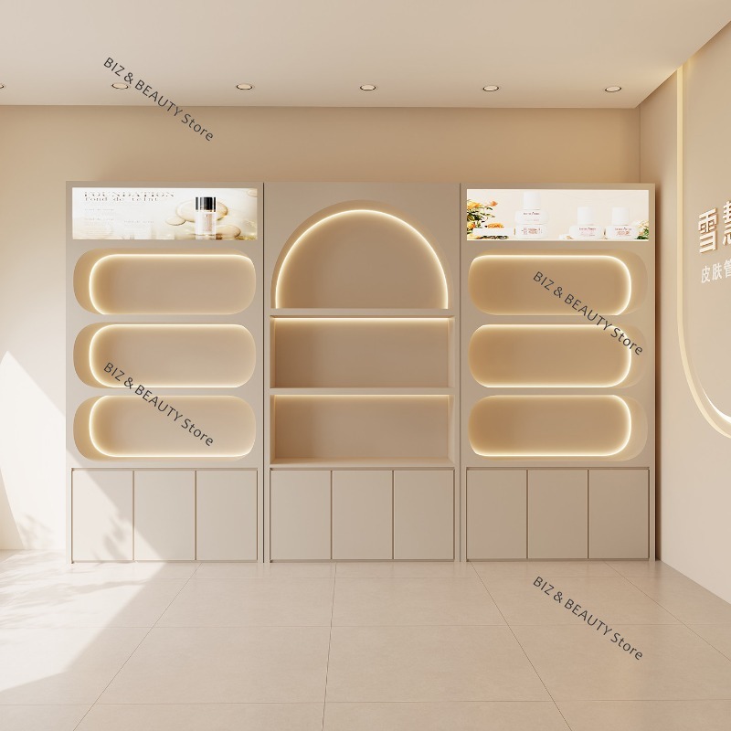 High Luxury Skincare - Armário Expositor de Luxo para Salão